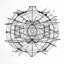 Planet, sacral geometry style. Minimalistic. Planet blows with shadow. tattoo design idea