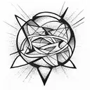 Planet, sacral geometry style. Minimalistic. Planet blows with shadow. tattoo design idea