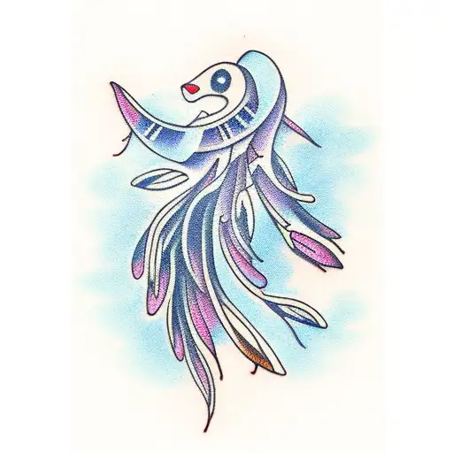 weeping willow tattoo design idea