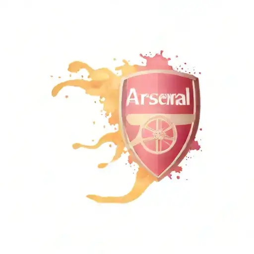 music and arsenal fc logo inspired tattoo design idea