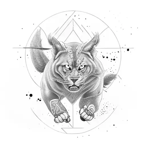 A fierce and determined underdog emerging from a pile of defeated opponents tattoo design idea