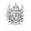 serbian monestery tattoo design idea