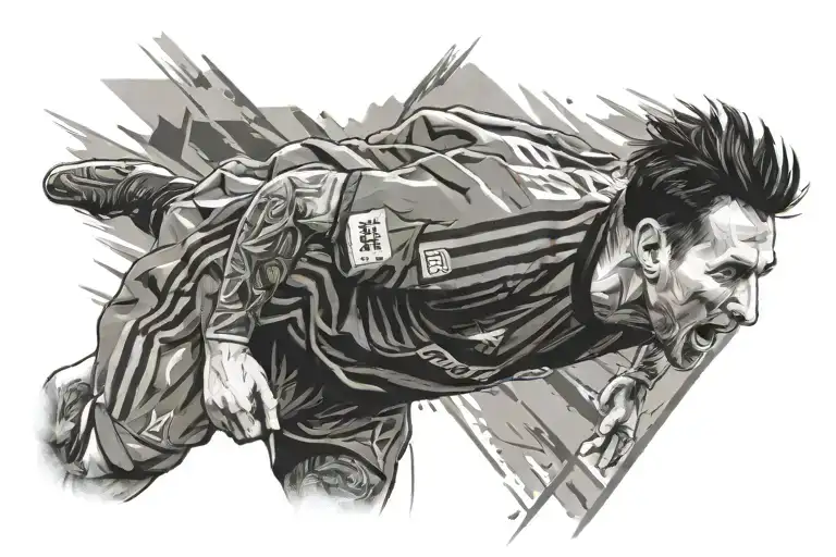 Messi Barcelona tattoo design idea