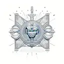 egyptian hieroglyph style including ankh and winged sun tattoo design idea