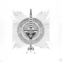 egyptian hieroglyph style including ankh and winged sun tattoo design idea