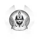 egyptian hieroglyph style including ankh tattoo design idea