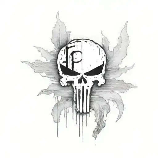 punisher tattoo design idea