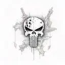 punisher tattoo design idea
