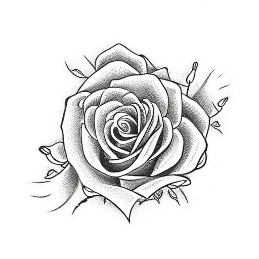 red roses spine tattoo stencil with a black scorpion in the middle of the flowers  tattoo design idea
