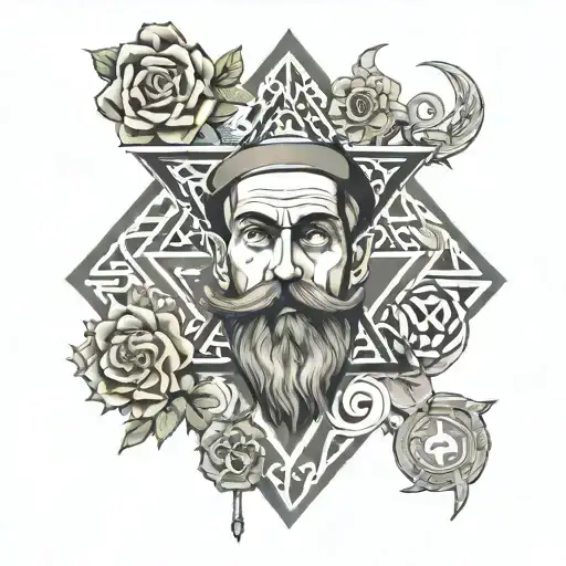 ashkenazi jew, italian, french, german  tattoo design idea