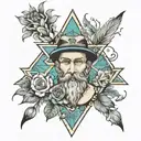 ashkenazi jew, italian, french, german  tattoo design idea