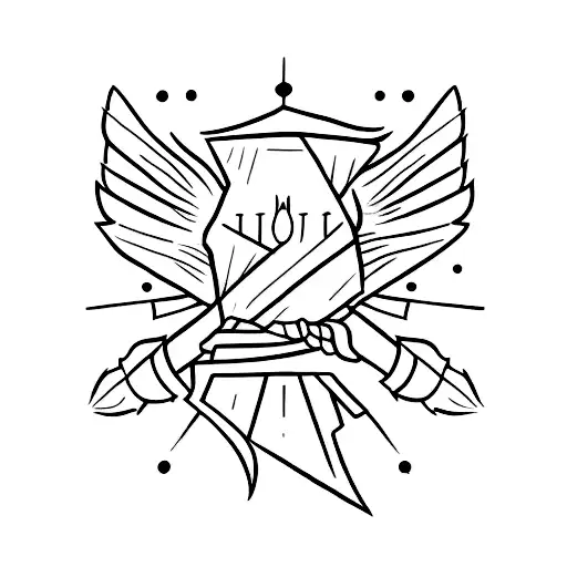 Dagger tattoo design idea
