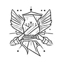 Dagger tattoo design idea