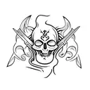 Dagger tattoo design idea