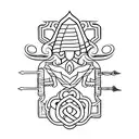 Dagger tattoo design idea