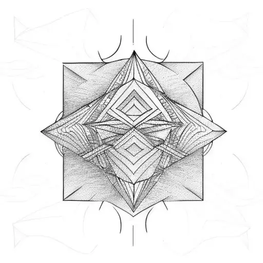 maya pyramid tattoo design idea