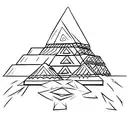maya pyramid tattoo design idea