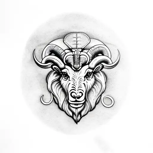 Black and grey Aries ram done by our artist kyle! @_fromtheforest_ |  Instagram