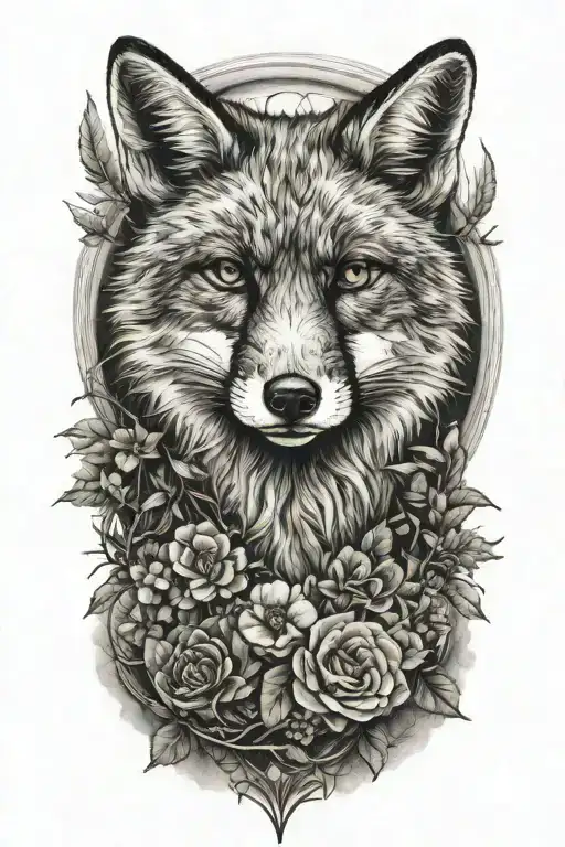 fox nature science themed tattoo tattoo design idea