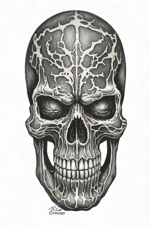 punisher skull , Established 1970  tattoo design idea