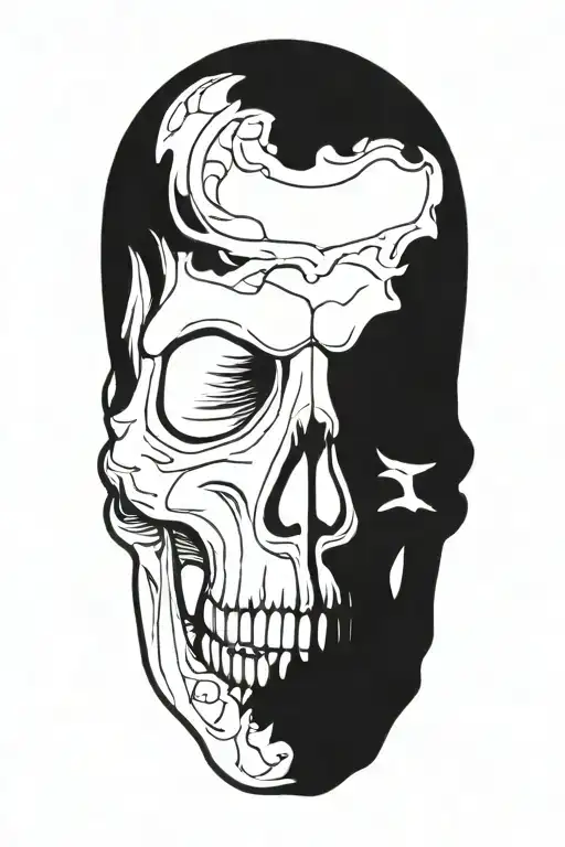 Willie G skull tattoo design idea