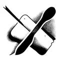 tuning fork tattoo design idea