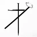 tuning fork tattoo design idea