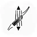 pitch fork tattoo design idea