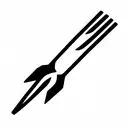 pitch fork tattoo design idea