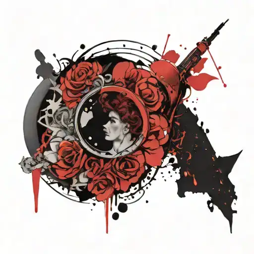 Apollo Persephone Dionysius tattoo design idea