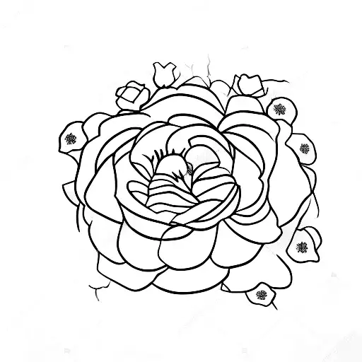 flores no ombro tattoo design idea