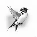 Swallow Bird tattoo design idea