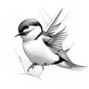 Swallow Bird tattoo design idea