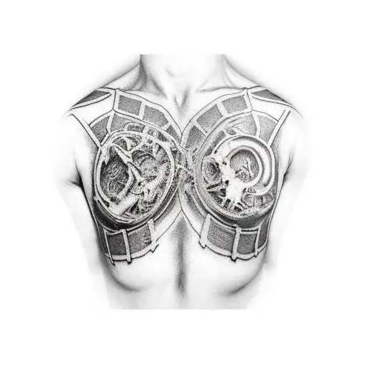 chest tattoo designs biomech