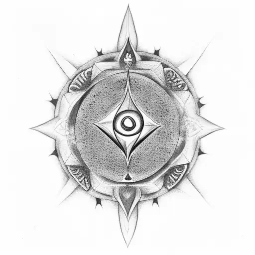 chakra spiritual  tattoo design idea