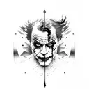 heath ledger joker full body tattoo design idea