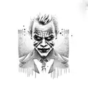 heath ledger joker full body tattoo design idea