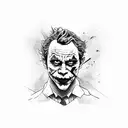 heath ledger joker full body tattoo design idea