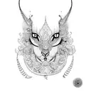 indian and work tattoo design idea