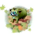 bulbasaur with weed tattoo design idea