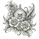 one day at a time tattoo design idea
