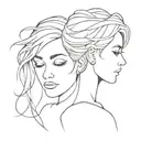 Lesbian tattoo design idea