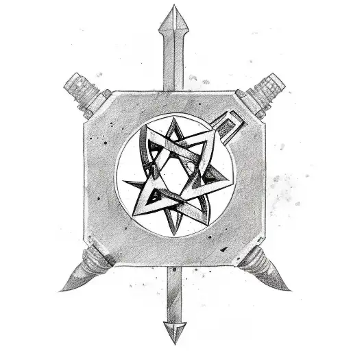 Israel flag tank tow sword and date 7/10/23 tattoo design idea