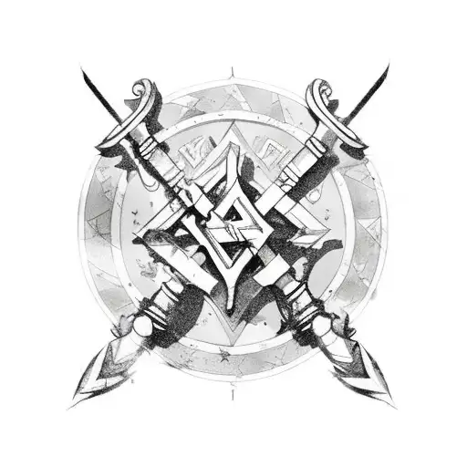 Israel flag tank tow sword and date 7/10/23 tattoo design idea