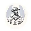 Farmer that is also in the military  tattoo design idea