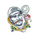 Farmer that is also in the military  tattoo design idea