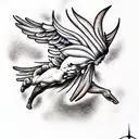 Icarus reaching for the sun tattoo design idea