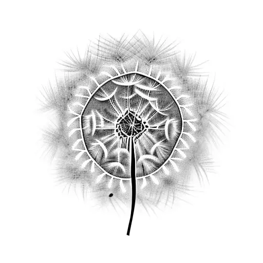 Dandelion tattoo design idea