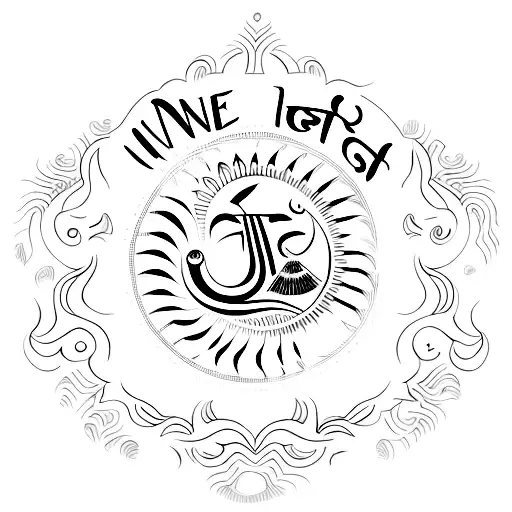 Name Mantra in India  tattoo design idea