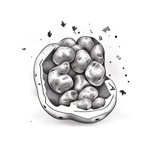 potato  tattoo design idea